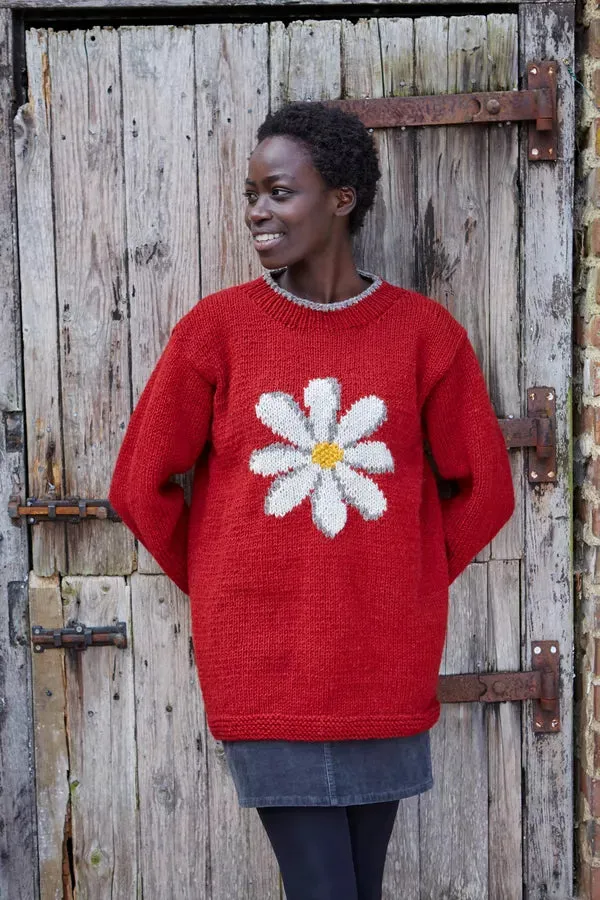 Women's Daisy Sweater - Red