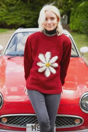 Women's Daisy Sweater - Red