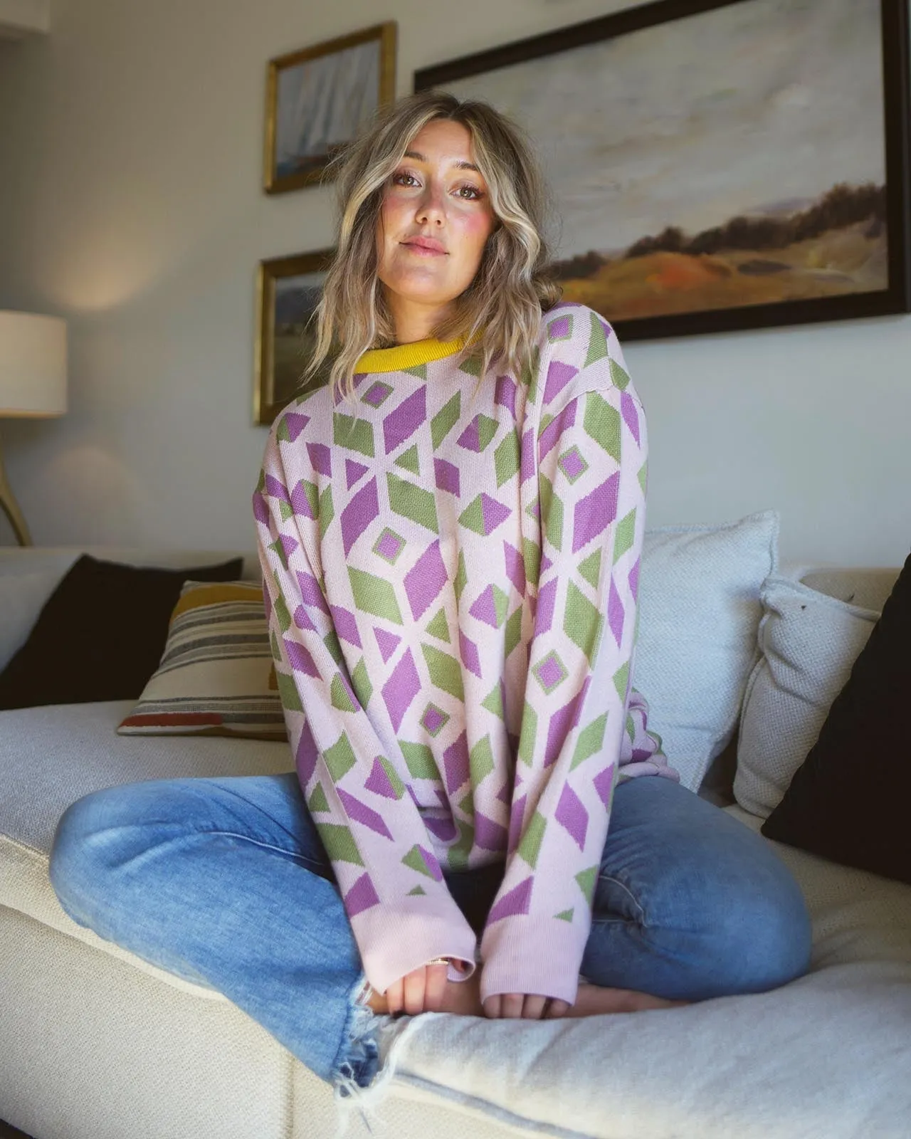 Ziggy Geometric Sweater